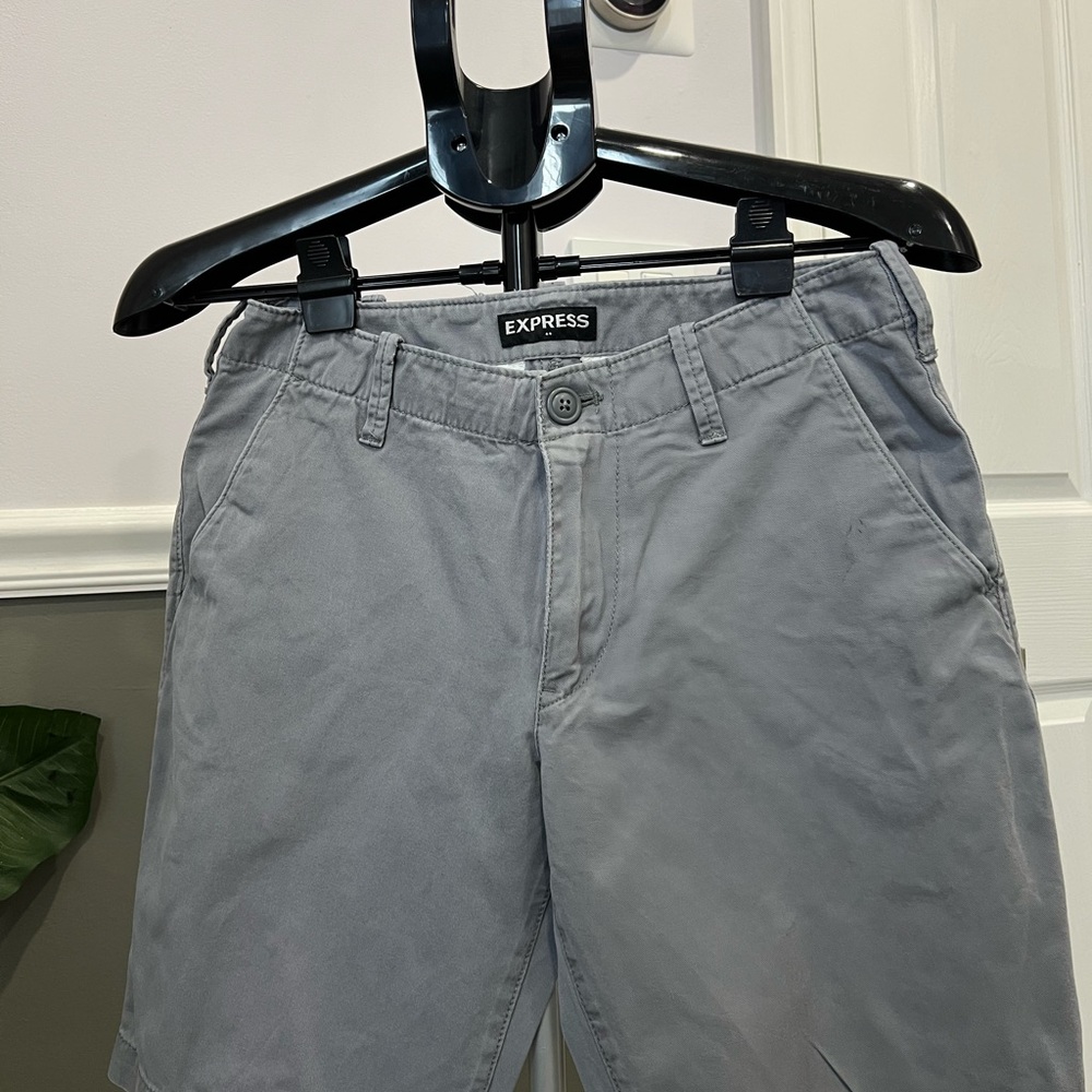 Express Gray Jean Shorts for Casual Wear